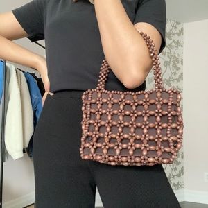 Wood Details Mini Bag